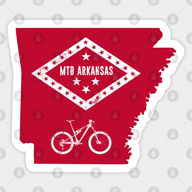 Mountain Bike Arkansas Sticker by esskay1000